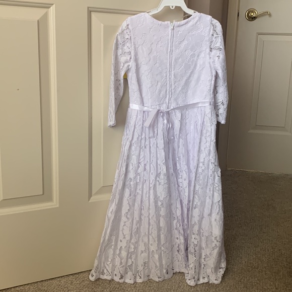 Girls White Dress - Picture 2 of 6